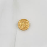 Herraje Medalla Fe 0.85gr / 1/2 in / Oro Amarillo 18K &