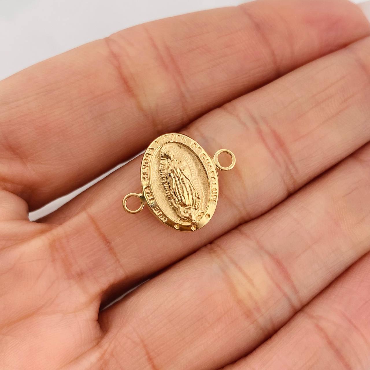 Herraje Virgen De Guadalupe 0.75gr / 3/4 in / Oro Amarillo 18K &