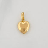 Dije Corazon Semi Plano 0.5gr / 3/4 in / Oro Amarillo 18K &