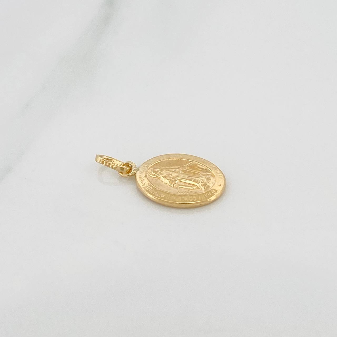 Pendant Miraculous Virgin 0.65gr / 3/4 in / 18K Yellow Gold &