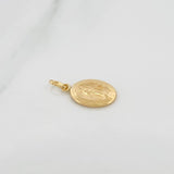 Pendant Miraculous Virgin 0.65gr / 3/4 in / 18K Yellow Gold &