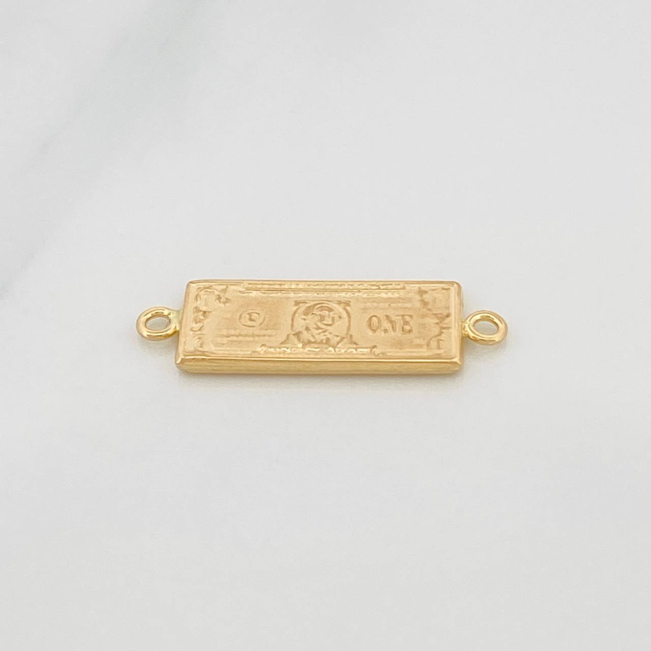 Herraje One Dólar 1.4gr / 1 in / Oro Amarillo 18K &