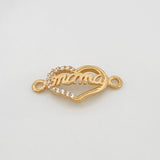 Herraje Corazon Mama 0.95gr / 3/4 in / Oro Amarillo 18K %