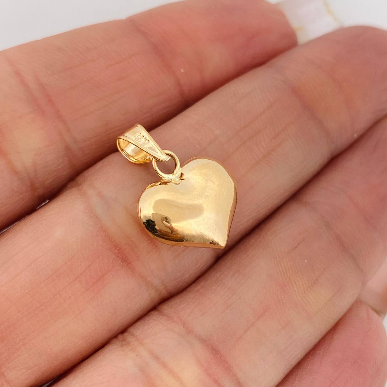 Dije Corazon  0.45gr / 1/2 in / Oro Amarillo 18K %