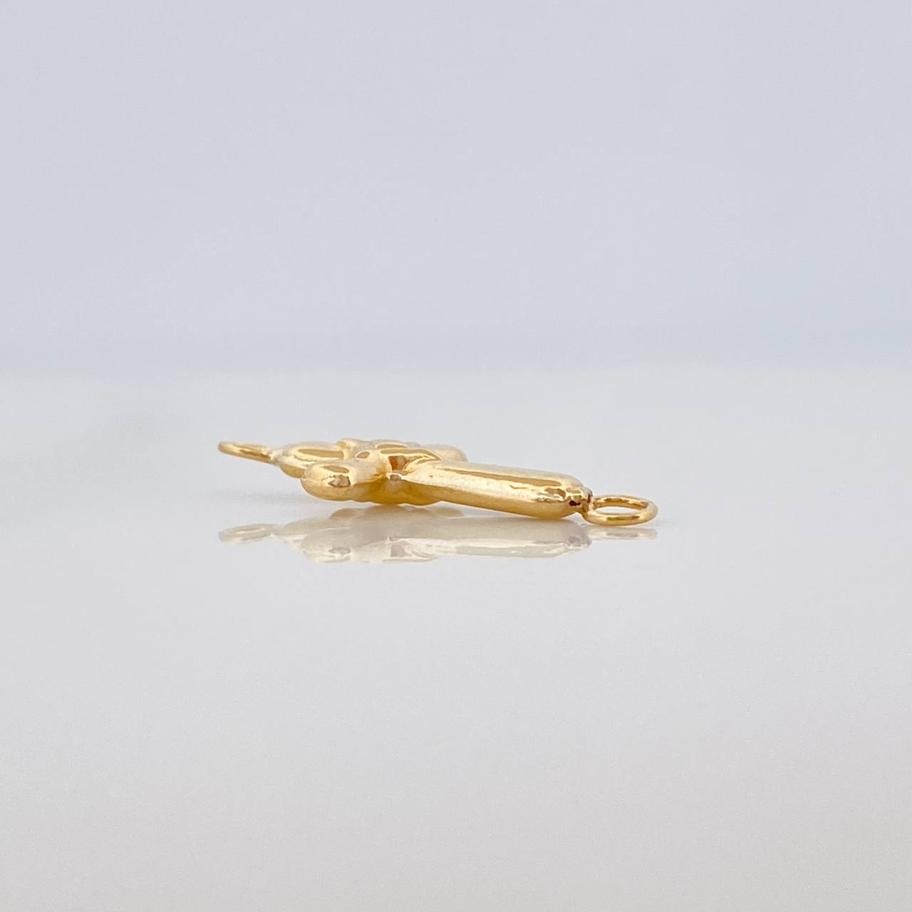 Herraje Cruz Estrella 0.3gr / 3/4 in / Oro Amarillo 18K &