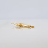 Herraje Cruz 0.35gr / 3/4 in / Oro Amarillo 18K !