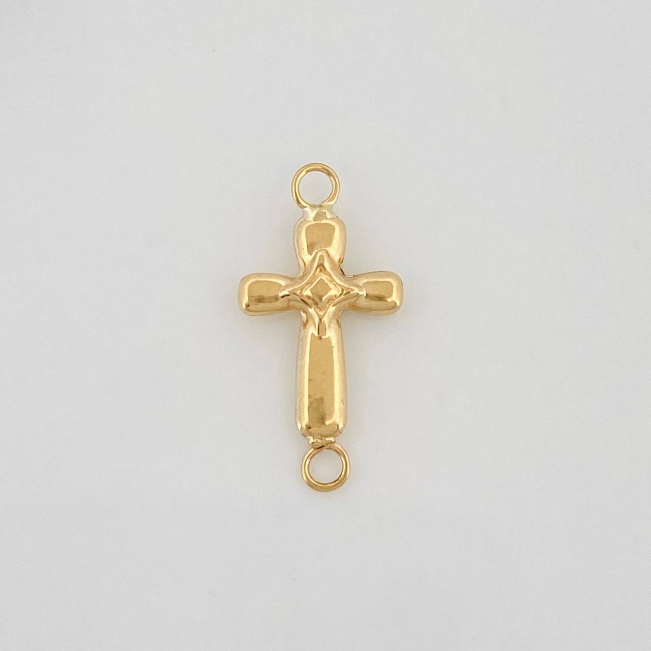Herraje Cruz Estrella 0.3gr / 3/4 in / Oro Amarillo 18K &