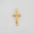 Herraje Cruz Estrella 0.3gr / 3/4 in / Oro Amarillo 18K &