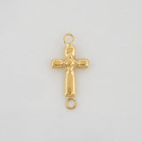 Herraje Cruz 0.3gr / 3/4 in / Oro Amarillo 18K !