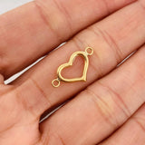 Herraje Silueta Corazon 0.45gr / 3/4 in / Oro Amarillo 18K &
