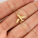 Dije Avion 0.5gr / 3/4 in / Oro Amarillo 18K &