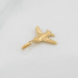 Dije Avion 0.5gr / 3/4 in / Oro Amarillo 18K &