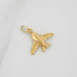 Dije Avion 0.5gr / 3/4 in / Oro Amarillo 18K &