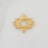 Herraje Estrella De David 0.6gr / 1/2 in / Oro Amarillo 18K &