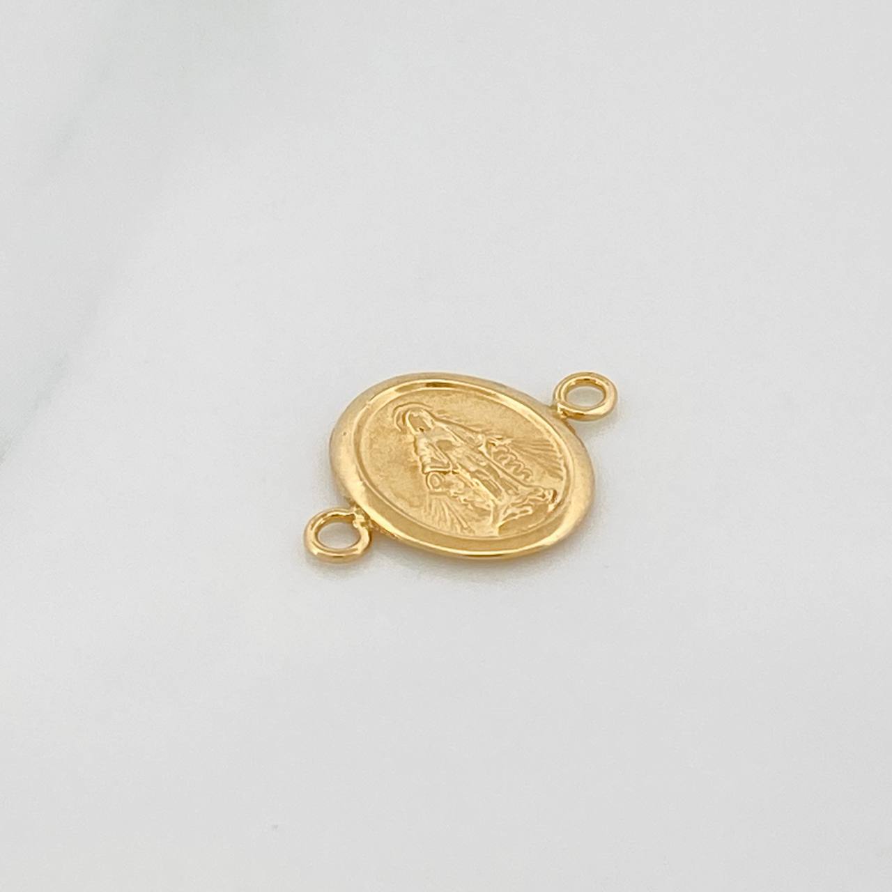 Herraje Virgen Milagrosa 0.45gr / 1/2 in / Oro Amarillo 18K &