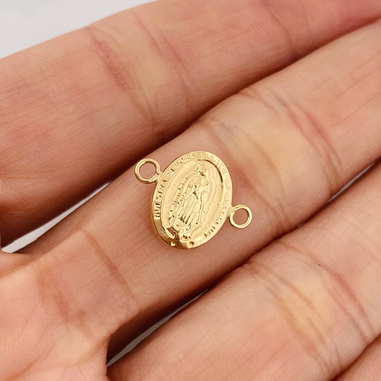 Herraje Virgen De Guadalupe 0.5gr / 1/2 in / Oro Amarillo 18K &
