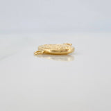 Herraje Virgen De Guadalupe 0.5gr / 1/2 in / Oro Amarillo 18K &