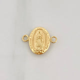 Herraje Virgen De Guadalupe 0.5gr / 1/2 in / Oro Amarillo 18K &