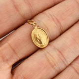 Pendant Miraculous Virgin 0.55gr / 3/4 in / 18K Yellow Gold &