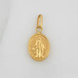 Pendant Miraculous Virgin 0.55gr / 3/4 in / 18K Yellow Gold &