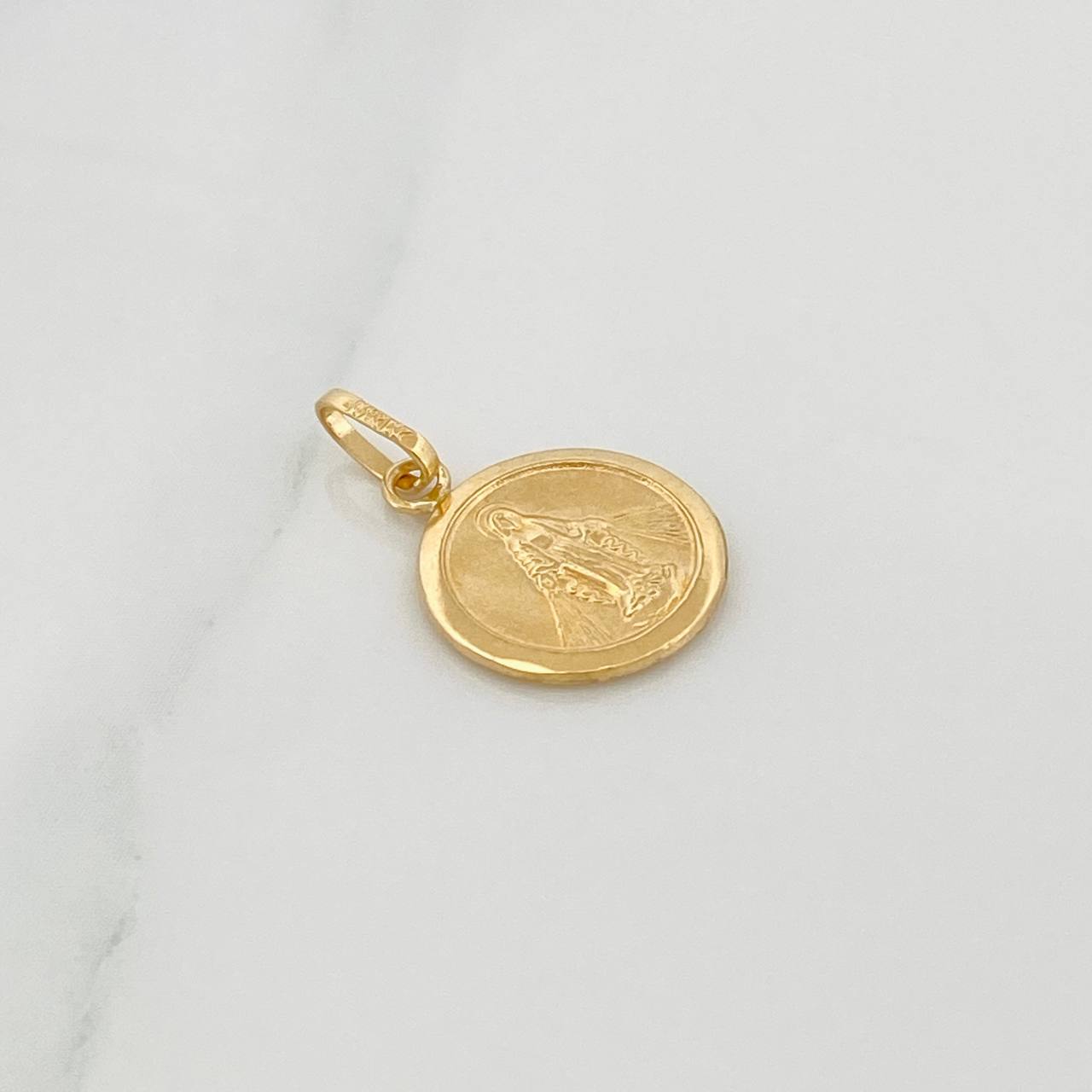 Dije Medalla Virgen Milagrosa 0.5gr / 3/4 in / Oro Amarillo 18K %