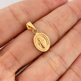 Pendant Miraculous Virgin 0.7gr / 3/4 in / 18K Yellow Gold &