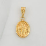 Pendant Miraculous Virgin 0.7gr / 3/4 in / 18K Yellow Gold &
