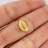 Herraje Virgen Milagrosa 0.45gr / 1/2 in / Oro Amarillo 18K &