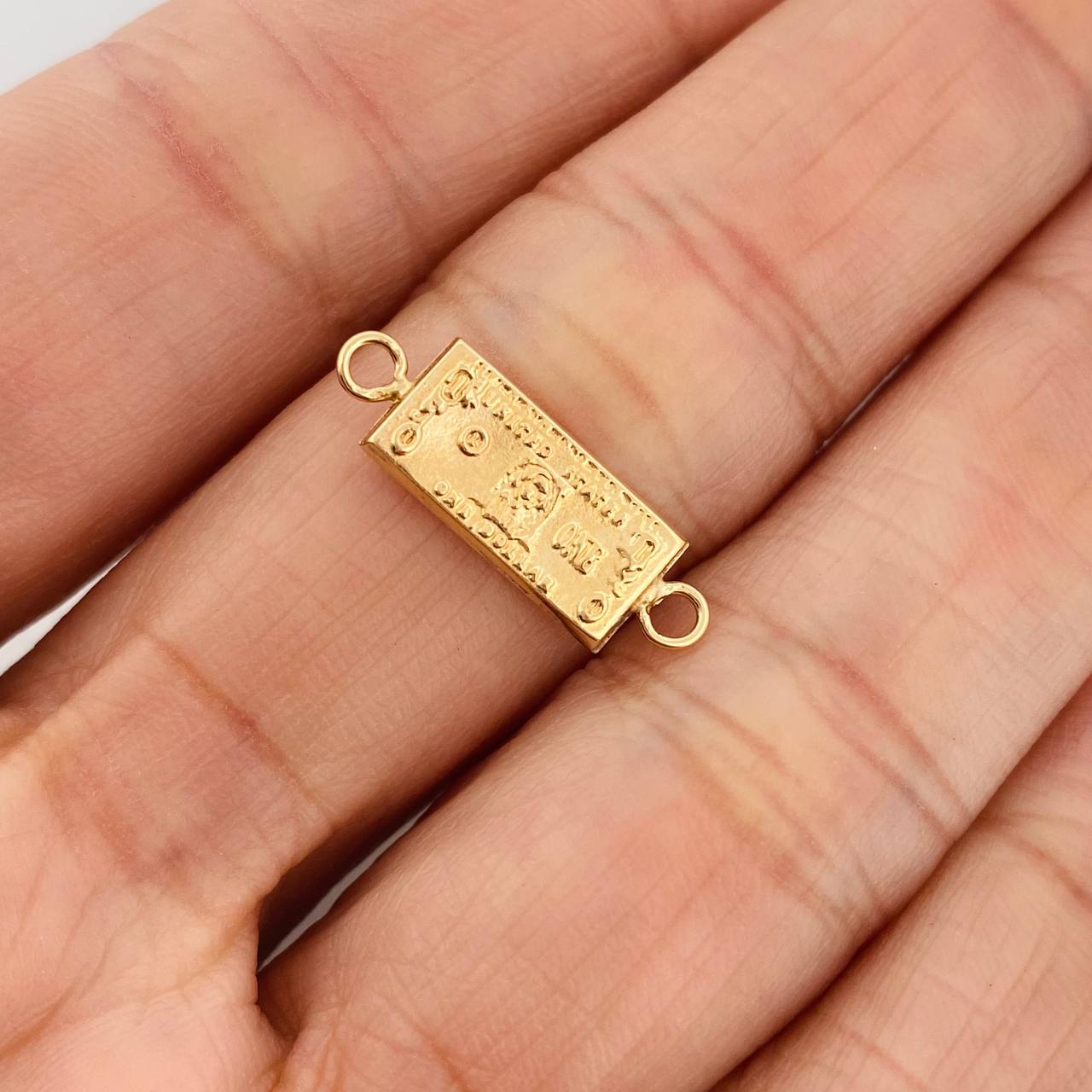 Herraje One Dólar 0.55gr / 3/4 in / Oro Amarillo 18K &