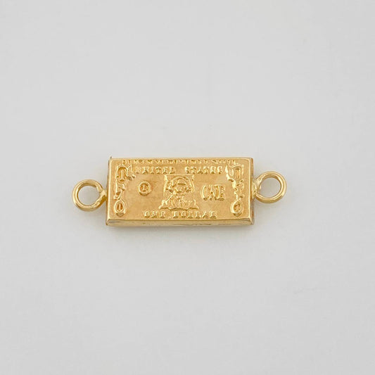 Herraje One Dólar 0.5gr / 3/4 in / Oro Amarillo 18K &