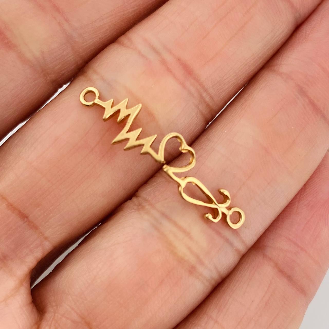Herraje Linea De Vida 0.8gr / 1 1/4 in / Oro Amarillo 18K &
