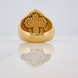 Dense Cross Ring 14.3gr / T11 / Yellow Gold Nac.Esp. 18K &