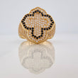Dense Cross Ring 14.3gr / T11 / Yellow Gold Nac.Esp. 18K &