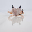 Anillo Corazon Devil 2.65gr / T7 1/4 / Tres Oros 18K &