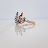 Anillo Corazon Devil 2.6gr / T6 1/4 / Tres Oros 18K %