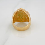Anillo Cruz Tupida 14.45gr / T9 1/4 / Oro Amarillo Nac.Esp. 18K %