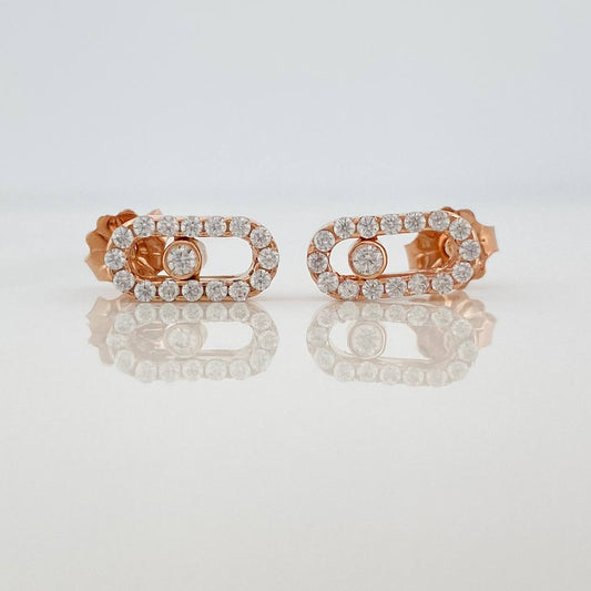 Stud Earrings MSK 2.05gr / Rose Gold Nac.Esp. 18K %