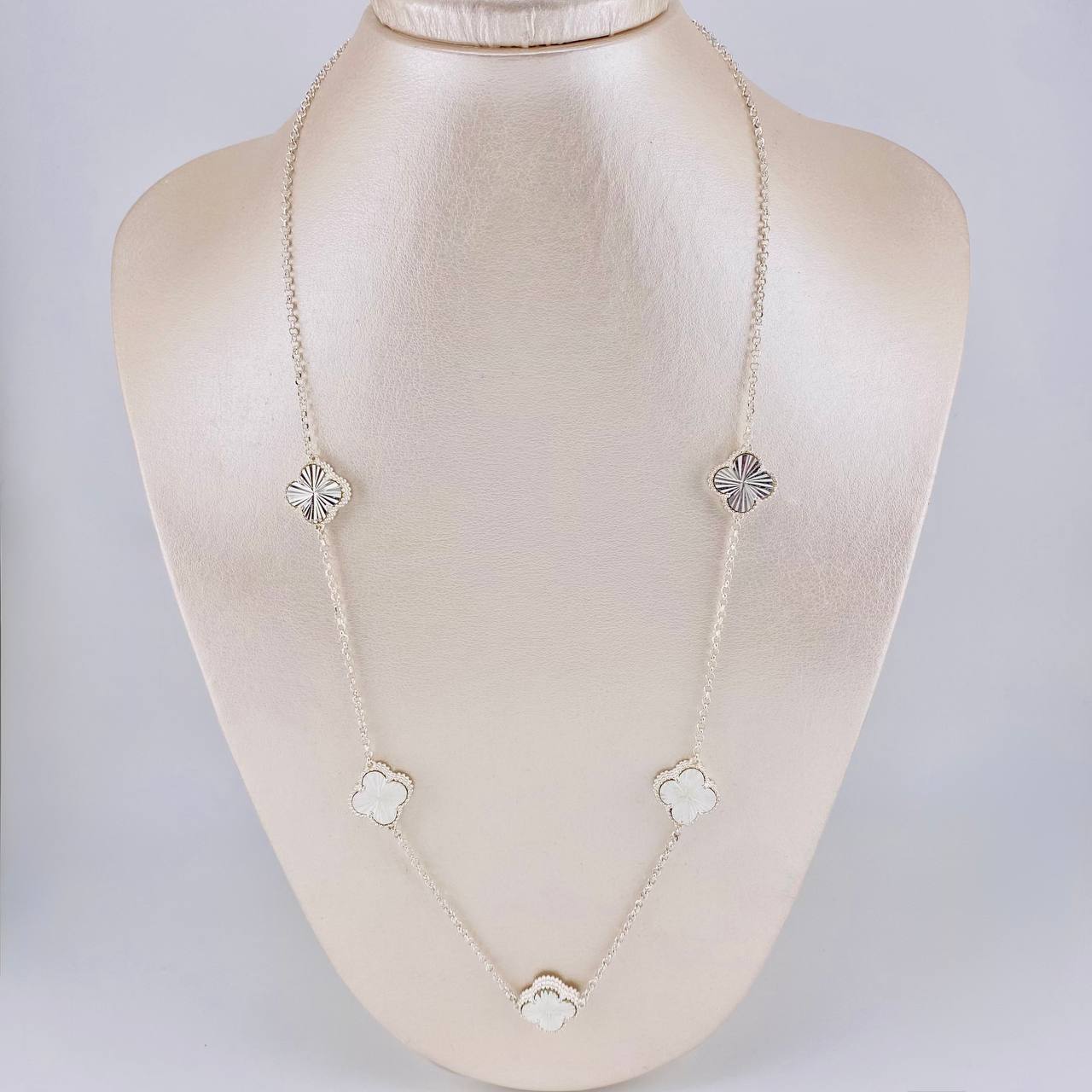 Diamond Cut Rolo Clover Chain 16.25g / 22 1/2 in / 1.9mm Silver 925