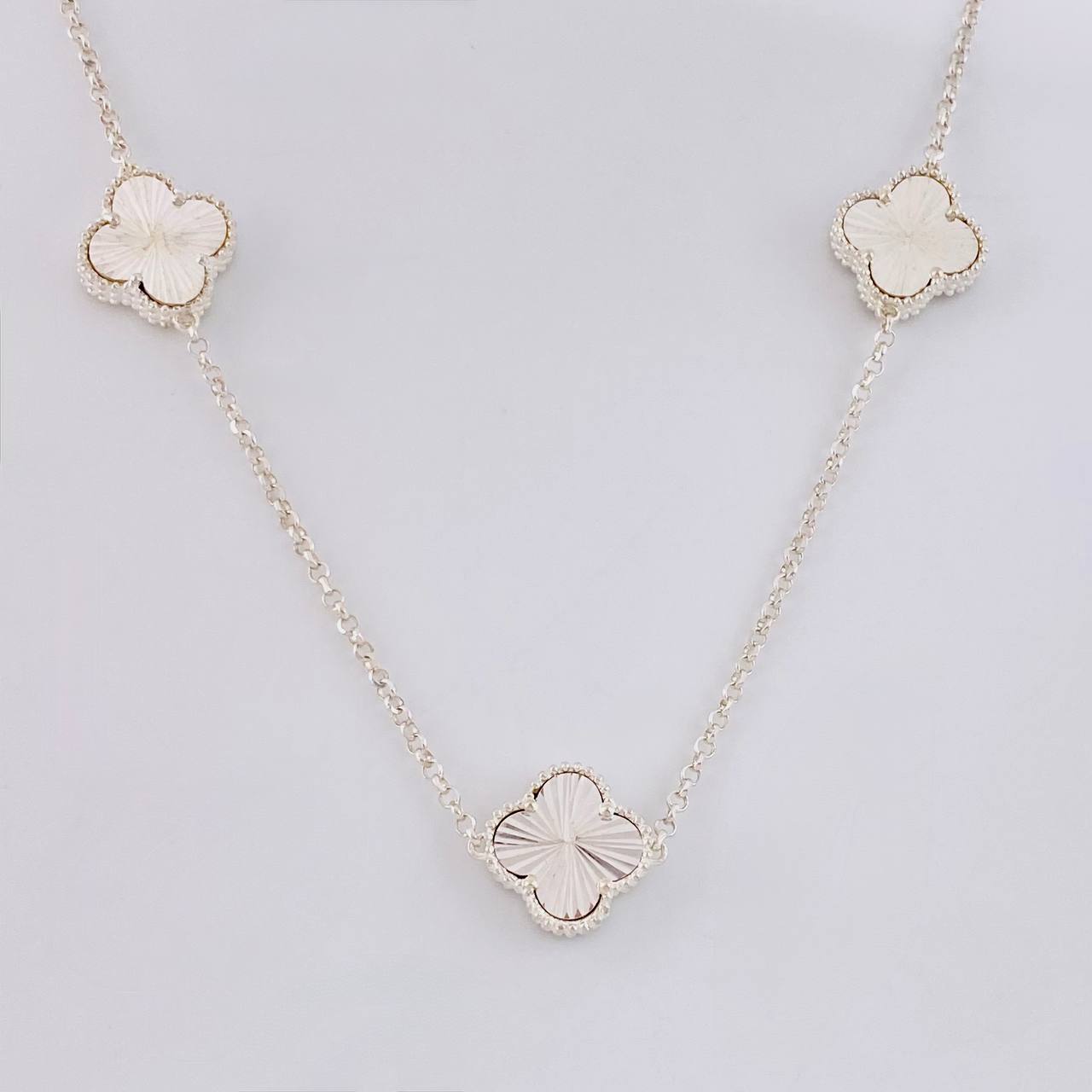 Diamond Cut Rolo Clover Chain 16.25g / 22 1/2 in / 1.9mm Silver 925