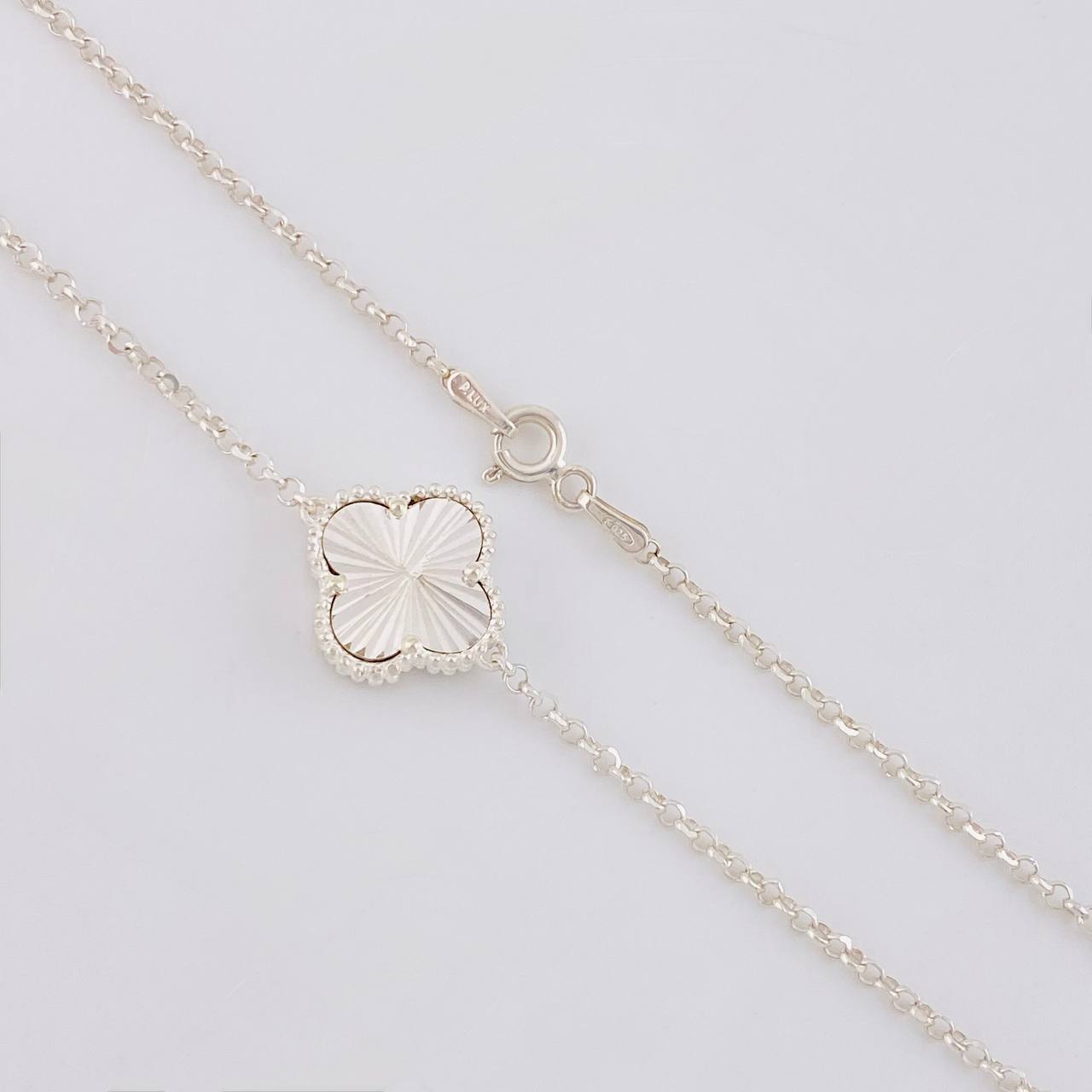 Diamond Cut Rolo Clover Chain 16.25g / 22 1/2 in / 1.9mm Silver 925