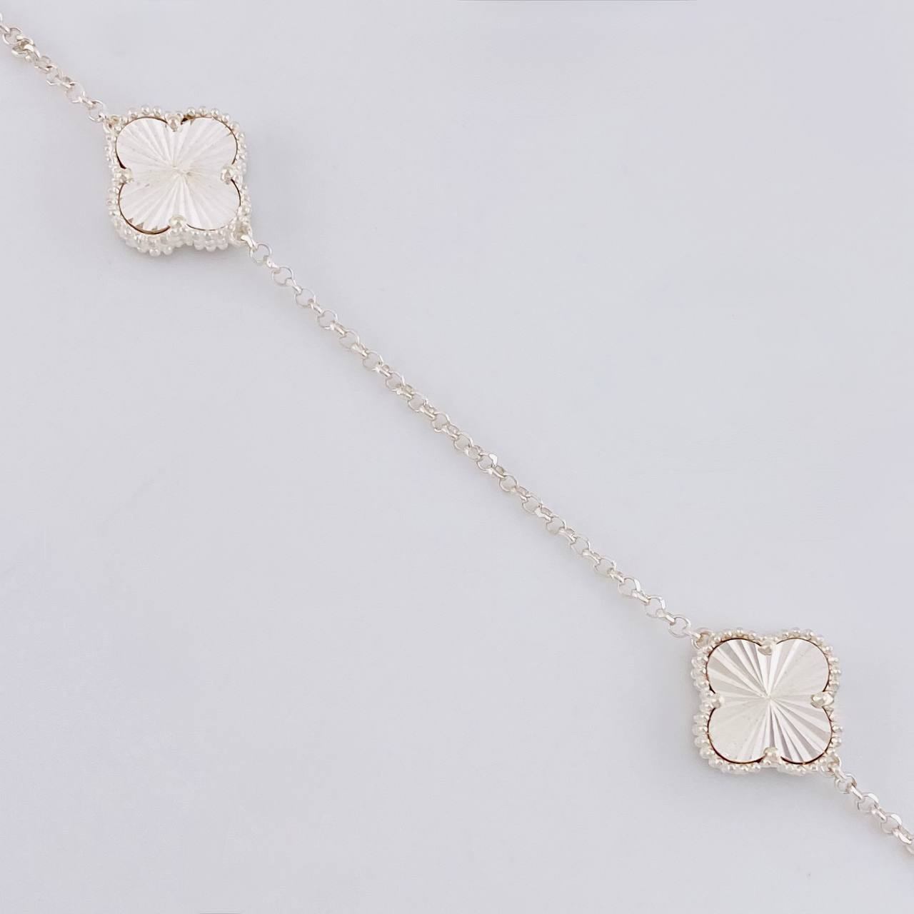 Diamond Cut Rolo Clover Chain 16.25g / 22 1/2 in / 1.9mm Silver 925