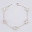 Diamond Cut Rolo Clover Bracelet 8.1g / 8 1/2 in / 1.4mm Silver 925