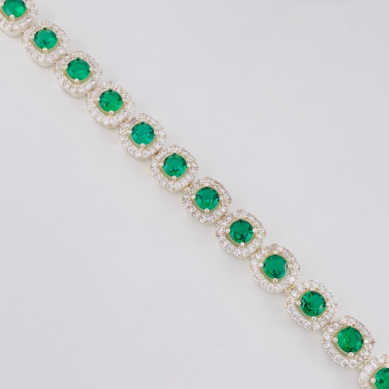 Square Tennis Chain 56.35g / 20 1/2 in / 7.7mm Silver 925