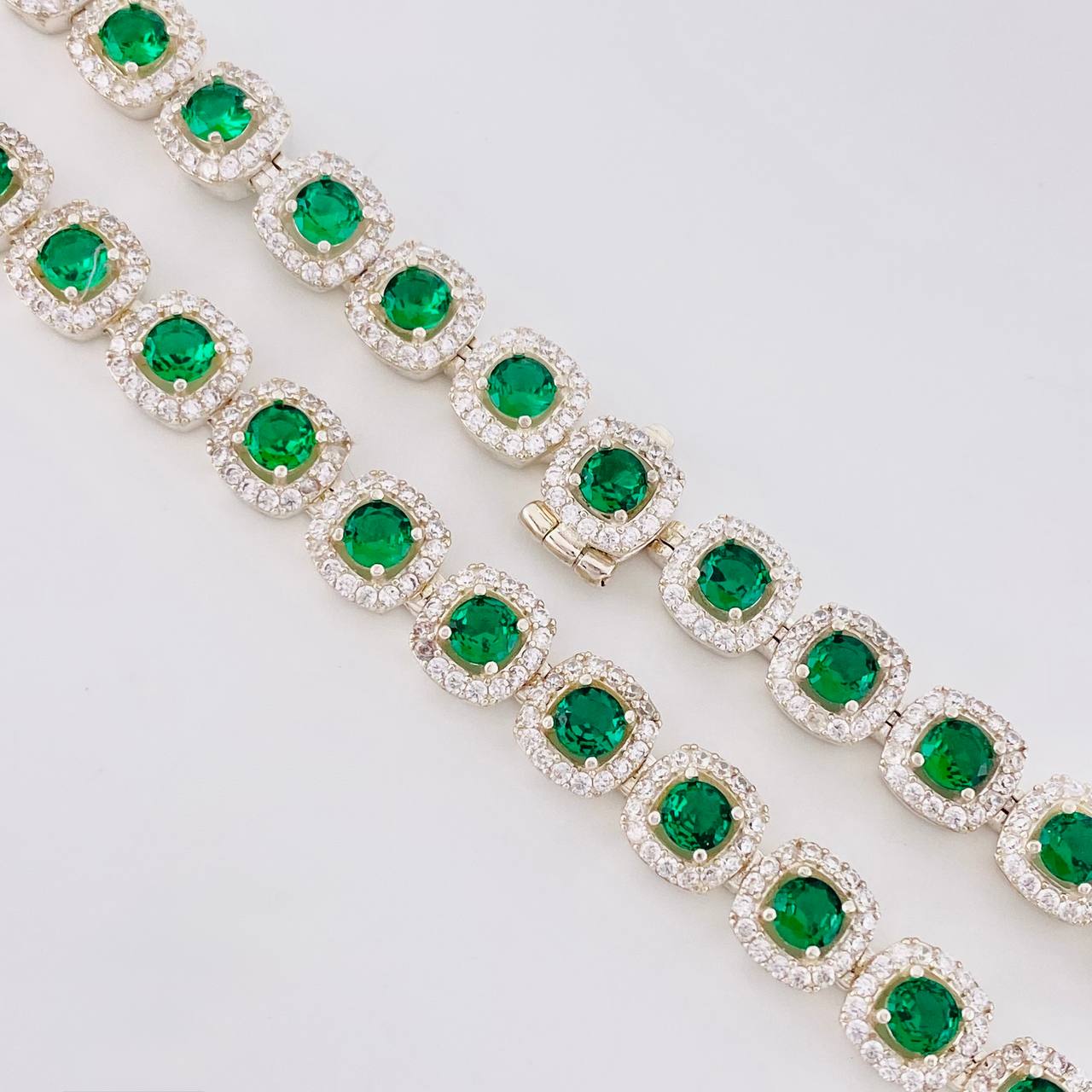 Square Tennis Chain 56.35g / 20 1/2 in / 7.7mm Silver 925