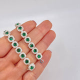 Square Tennis Chain 56.35g / 20 1/2 in / 7.7mm Silver 925