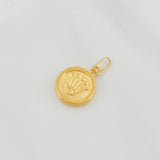 Dije Corona 0.55g / 3/4 in Oro Amarillo 18K