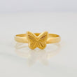 Butterfly Diamond Cut Ring 0.65g / T5 1/2 Yellow Gold 18K
