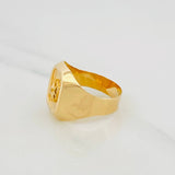 Anillo Sello Brujula 3.15g / T8 3/4 Oro Amarillo 18K