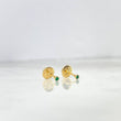 Stud Earrings Bezel 0.45gr / 18K Gold ©