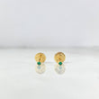 Topos Bisel 0.35gr / 2mm Oro Amarillo 18K *